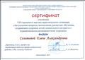 Сертификат участника VII городского научно-практического семинара